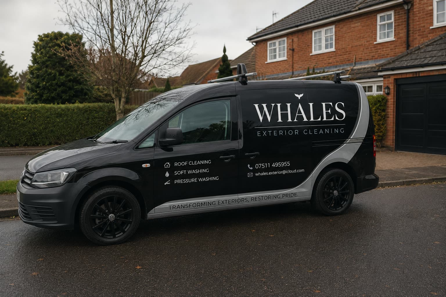 Whales Exterior Cleaning van