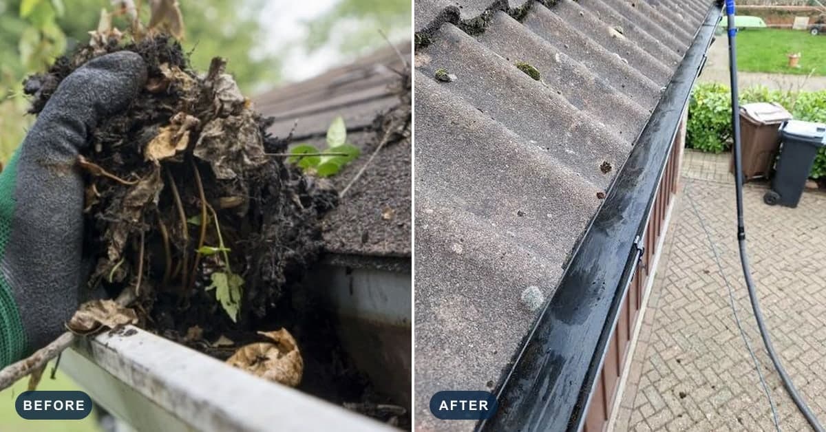How often should gutters be cleaned?